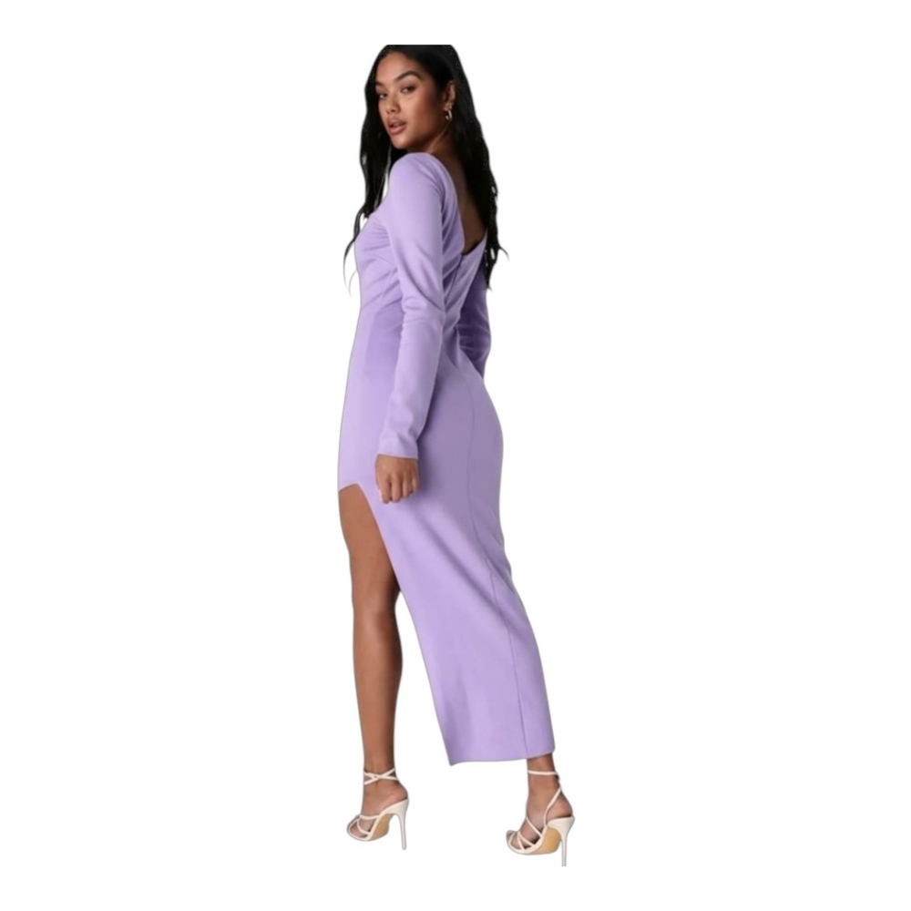NWT LULU"S Dreaming About You Lilac Long Sleeve Maxi Dress Size XL